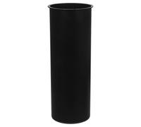 SECFOU Toilet Cleaning Brush Cup Plastic Black Round Holder Suitable for Home and Commercial Bathroom Use