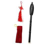 SECFOU Traditional Bawu Flute Wind Instrument B Flat Key Resin Ethnic Folk Woodwind for Beginners with Polished Sound Craftsmanship and Pleasant Tone