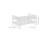 SECFOU Transparent Acrylic Round Shot Glass Holder Cup Display Rack for Bar Wine Glass Storage Organizer Drinkware Carrier for Parties and Home