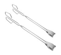 SECFOU Trash Grabber Tools Heavy Duty Reacher Sticks Stainless Steel for Seniors 2pcs with Secure Grip and Efficient Cleaning Litter Pickup for Elderly and Daily Use