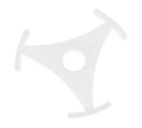 SECFOU Triangle Turntable Adapter for Vinyl Record Players, 45 Revolutions Per Minute Disc Center-hole Converter, White Plastic Record Player Accessory for Home Audio Enthusiasts