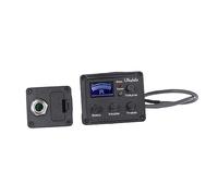 SECFOU Ukulele Piezo Pickup Preamp with Band Eq Equalizer and LCD Display Tuner Low Battery Indicator Easy Installation for Acoustic and Folk Guitars