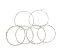 SECFOU Universal Oud Strings Set, 6pcs Nylon Core Silver-plated Copper Alloy Wound Strings, Replacement Oud Instrument Accessory for Folk and World Music