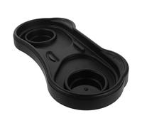 SECFOU Universal Stroller Snack Tray with Cup Holder - Detachable Panda-Shaped Plastic Food Plate Pram Accessory for Travel and Daily Outings