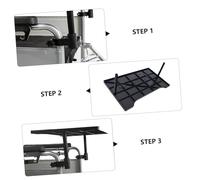 SECFOU Universal Wheelchair Tray Detachable Cup Holder, Thick Anti-Fall Black Plastic Lap Tray Accessory for Eating, Reading, and Nursing Home Use