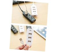 SECFOU USB 2.0 Hub 4 Port USB Splitter White Compact Abs Plug and Play Data Expansion Hub for Laptop and PC Accessories