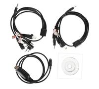 SECFOU USB Programming Cable Radio Programming Cable 8 Plug Styles Rubber Copper Black for Btech Uv-5r Bf-f8hp Uv-82hp Bf-888s and Two-way Radios