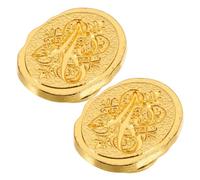 SECFOU Vintage Zinc Alloy Letter Wax Seal Stamp Head Medieval Style Metal Seal Stamp Accessory with 8mm Internal Thread for Envelope Decoration and DIY Craft