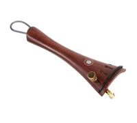 SECFOU Violin Tailpiece with Metal Tailgut and Integrated Fine Tuners, 4/4 Size Rosewood Replacement Part with Smooth Handmade Finish and Fish Eye Style for Precise String Tuning