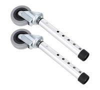 SECFOU Walker Wheels 1 Pair Rollator Replacement Caster Feet Made of Aluminum Alloy, Suitable for Senior Mobility Use in Home and Hospital