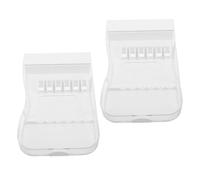 SECFOU Water Flosser Compact Organizer 2Pcs Storage Case Compatible with Waterpik Replacement Tips for Drawers and Family Bathroom