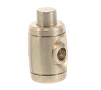 SECFOU Water Key Golden White Copper Trumpet One Piece Design, Press to Drain Valve Compatible Trumpet for Maintenance and Musical Instrument Repair