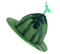 SECFOU Watermelon Hat Costume for Adults, Creative and Comfortable Velvet Fruit Hat with Skin Friendly Non-woven Fabric, for Events and Carnivals, Unique and Playful Design