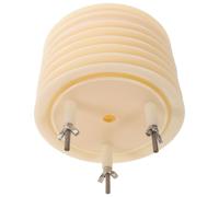 SECFOU Weather Station Sensor Housing Pressure Sensor Protector Beige Plastic Louver Case Rainproof Waterproof for Meteorological Equipment, Community Science Stations and Fixed