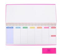SECFOU Weekly Planner with Hourly Schedule Layout and Tear-Off Pages, Undated Spiral Notebook for Efficient Task Management