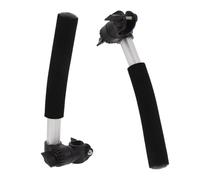 SECFOU Wheelchair Handle Extenders 1 Pair with Quick-Release Clamps Push Handle Extensions Easy Installation Comfortable Grip for Manual Wheelchairs for Adults, Suitable for Home