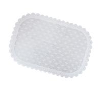 SECFOU White Drink Coaster Pp Placemat Waterproof Anti-slip Multifunction Design Beautiful Lace Style Elegant Floral Pattern Dining Room Table Mat