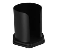 SECFOU Wood Grain Coffee Filter Paper Holder Large Capacity Storage Stand for Hand Press Coffee Maker Portable Compact Rack for Kitchen Cafe Home Hotel Use