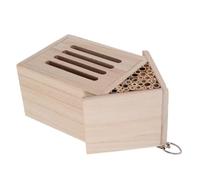 SECFOU Wooden Decorative Element for Garden and Backyard Insect House with Easy Installation Made of Wood, for Bugs and Ladybugs, and Young