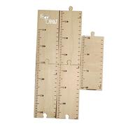 SECFOU Wooden Height Ruler Boys and Girls Height Ruler with Adhesive Wall Sticker, Multi-Segment Design for Easy Measurement, Sturdy Pine Wood Material, for Nursery and Children's