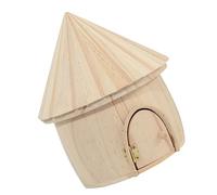 SECFOU Wooden House Ornament Creative Log Cabin Decor for Home Craftsmanship for Desks Bookshelves Dining Rooms Compact for Adults