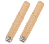 SECFOU Wooden Spatula Handle Replacement Set Easy to Replace Wood Handles 2pcs with Heat Resistant and Nonslip Grip for Kitchen and Restaurant Utensils