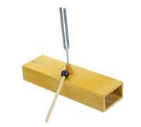 SECFOU Wooden Tuning Fork 256 Hz Boys and Girls Musical Instrument Acoustics Vibration Toy Educational Instrument Set Random Color