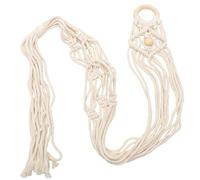 SECFOU Woven Macrame Ukulele Hanger Wall Mount Bohemian Style Guitar Holder for Acoustic and Electric Guitars Space-saving Decor for Home and Music Lovers