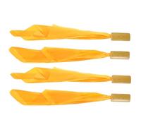 SECFOU Yellow Silk Bamboo Clapper Boys and Girls Hand Percussion Instrument Chinese Castanet for Beginners Traditional Boys and Girls Noisemaker