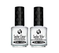 Seche Vite Dry Fast Top Coat/ Clear Crystal Base Coat Duo