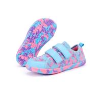 SECHRITE Kids Wide Barefoot Shoes Wide Toe Box Girls Boys Minimalist Sneakers Zero Drop Sole Splay Naturally Walking Running Tennis Flat Breathable Shoes Little Big Kid Natural to Grow Camo Purple 28