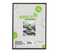 SECO A3 Black Wooden Frame - Certificate, Photo & Picture Display with Perspex Safety Glass