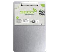 SECO A4 Aluminium Clipboard | Document Holder | Heavy Duty | Metal Clip | Rigid Aluminium Board | A4 Documents | Office, School & Warehouse Use