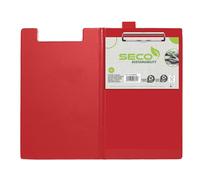 SECO A4 Foldover PVC Clipboard | Red | Document Holder