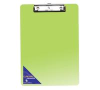 SECO A4 Plastic Translucent Clipboard | Green | Document Holder