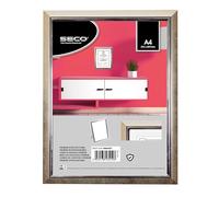 SECO A4 Premium Frame - Certificate, Photo & Picture Display with Perspex Safety Glass - Silver