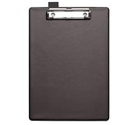 SECO A4 PVC Clipboard | Black | Document Holder | Heavy Duty | Metal Clip | Rigid PVC Board | A4 Documents | Office, School & Warehouse Use