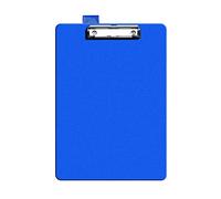 SECO A4 PVC Clipboard| Blue | Heavy Duty Clip | Hardboard Writing Board | Office School Use | Durable Document Holder