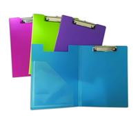 Seco Foldover Clipboard - Pack of 4 Assorted Colours