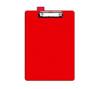 Seco A4+ PVC Covered Clipboard with Heavy Duty Clip - Red