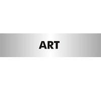 Seco Art Sign, 190mm x 45mm - 2mm Brushed Aluminium Effect Acrylic