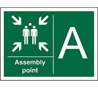 Seco Assembly Point - A Sign, 300mm x 200mm - Self Adhesive Vinyl