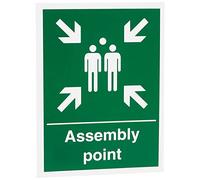 Seco Assembly Point Sign, 150mm x 200mm - 1mm Semi Rigid Plastic