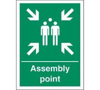 Seco Assembly Point Sign, 150mm x 200mm - Self Adhesive Vinyl