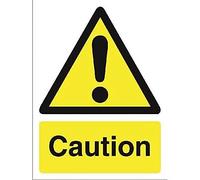 Seco Caution Sign, 150mm x 200mm - 1mm Semi Rigid Plastic