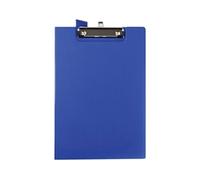 SECO A4 PVC Clipboard| Blue | Heavy Duty Clip | Hardboard Writing Board | Office School Use | Durable Document Holder