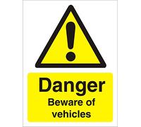 Seco Danger Beware of Vehicles Sign