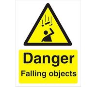 Warning Sign Falling Objects Plastic 30 x 20 cm