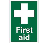 Seco First Aid Sign, 400mm x 600mm - 1mm Semi Rigid Plastic