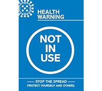 Seco Health and Safety Poster Health warning - not in use Adhesive Plastic 21 x 29.7 cm CVP08-A4